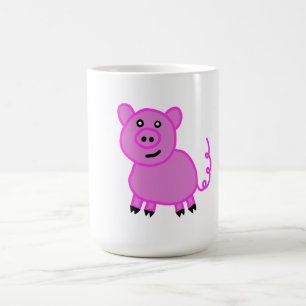 Caneca De Café O Porco Cor-De-Rosa, De Longa Distância