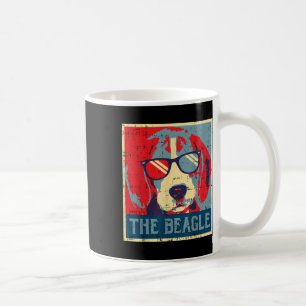 Caneca De Café O Poster de Beagle Obama Vintage Animal Pet Hound 