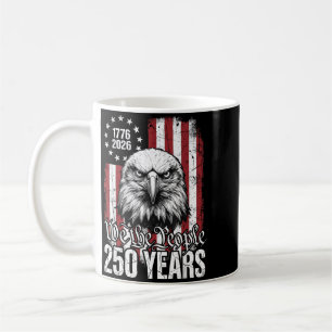 Caneca De Café O Povo 250 Anos EUA Águia Patriótica 1776 2026
