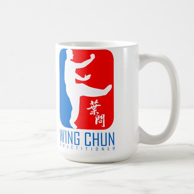 Caneca De Café O praticante Wing Chun "Ip Man Style" (Direita)