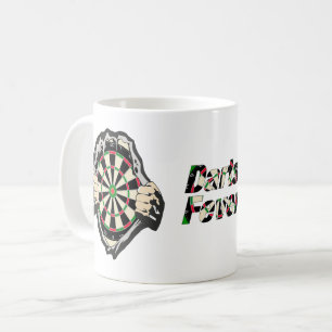 Caneca De Café O prato de arte na sua Febre de Dardos do peito