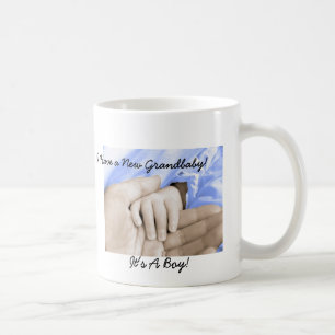 Caneca De Café O presente da diva para novo Avó-é um menino!