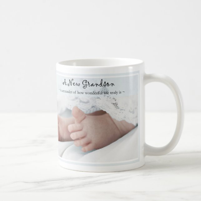 Caneca De Café O presente da diva para novo Avó-é um menino! (Direita)