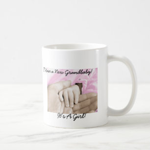 Caneca De Café O presente da diva para novo Avó-é uma menina!