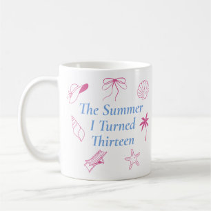 Caneca De Café O Presente de Aniversário do Verão em que Fiz Trez