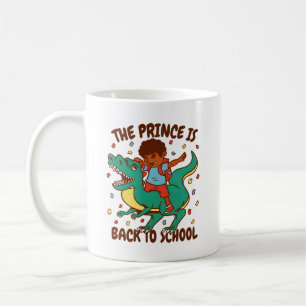 Caneca De Café O Príncipe Volta à Corrida do Dinossauro da Escola