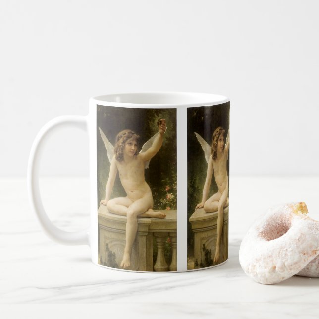 Caneca De Café O Prisioneiro (Le Captif) por Bouguereau (Com Donut)