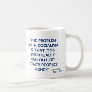 CANECA DE CAFÉ O PROBLEMA COM CITAÇÕES DE MARGARET THATCHER DO