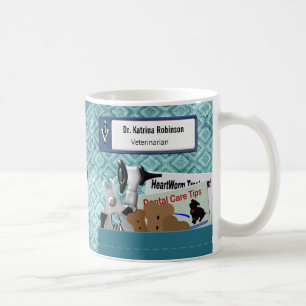Caneca De Café O profissional veterinário personalizado esfrega 