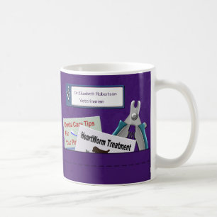 Caneca De Café O profissional veterinário personalizado esfrega 