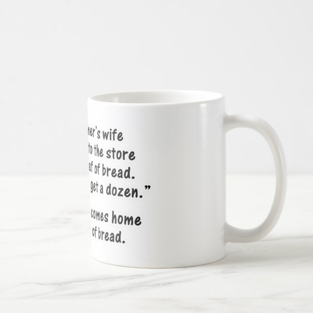 Caneca De Café O programador e sua esposa - em segundo em uma (Direita)