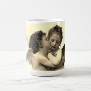 Caneca De Café O quadro O Primeiro Beijo de William Bouguereau
