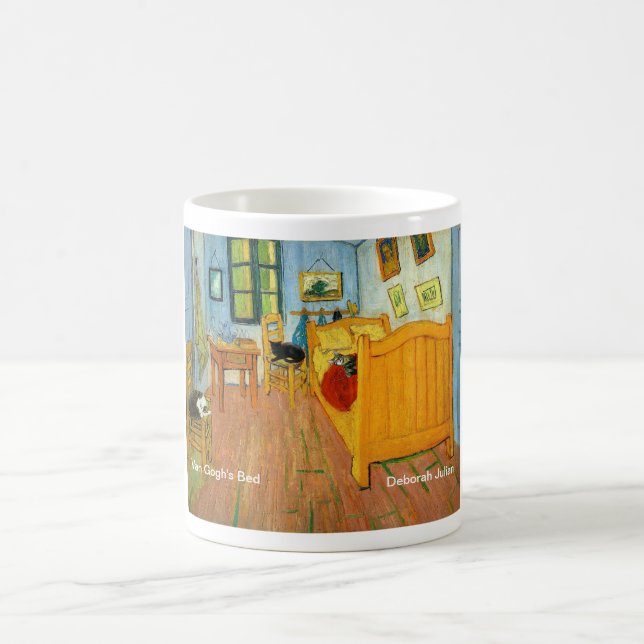 Caneca De Café O quarto de Van Gogh (os gatos do artista (Centro)