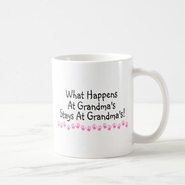 Caneca De Café O que acontece em estadas das avós em avós (Direita)