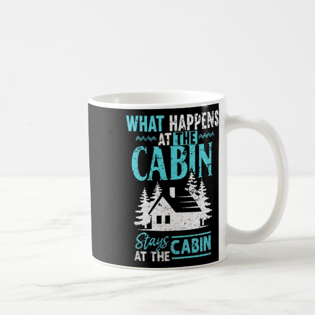Caneca De Café O que acontece na cabine fica na cabine (Direita)