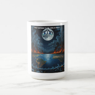 Caneca De Café O que aconteceu com a Joia no Espaço? - Se A Lua