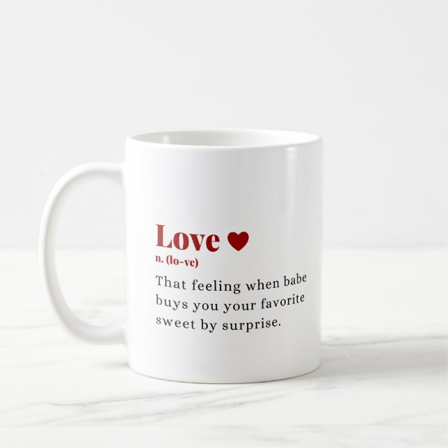 Caneca De Café O Que É Amor  (Esquerda)