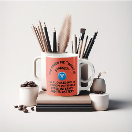 Caneca De Café o que é estresse? o garoto perguntou piada