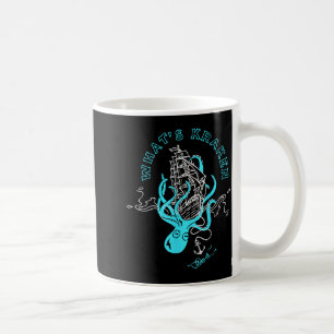 Caneca De Café O que é Kraken Polvo Engraçado Monstro Marinho Grá