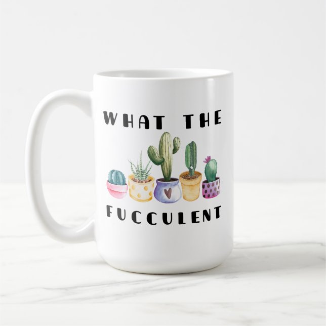 Caneca De Café O que é o Fucculent (Esquerda)