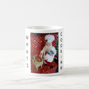 CANECA DE CAFÉ "O QUE ESTÁ COZINHANDO" DIZ O PAPAI NOEL (ÓTIMO PA