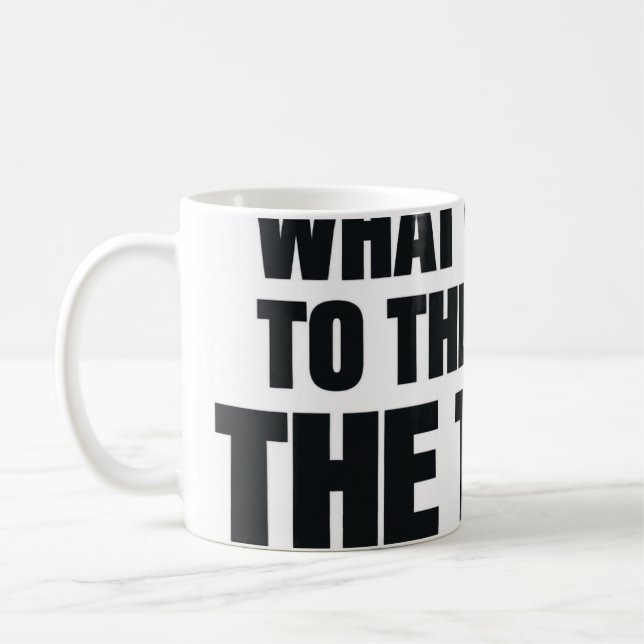 Caneca De Café O que eu trago para a mesa é a mesa engraçado (Esquerda)