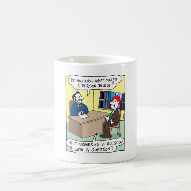 Caneca De Café O que faz uma pessoa judaica (Centro)