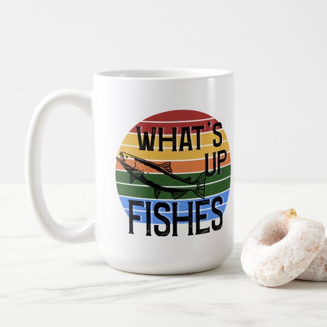 Caneca De Café O que há de errado com peixes? (Com Donut)