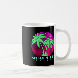 Caneca De Café O que há em cima das praias de palma dos anos 80 V
