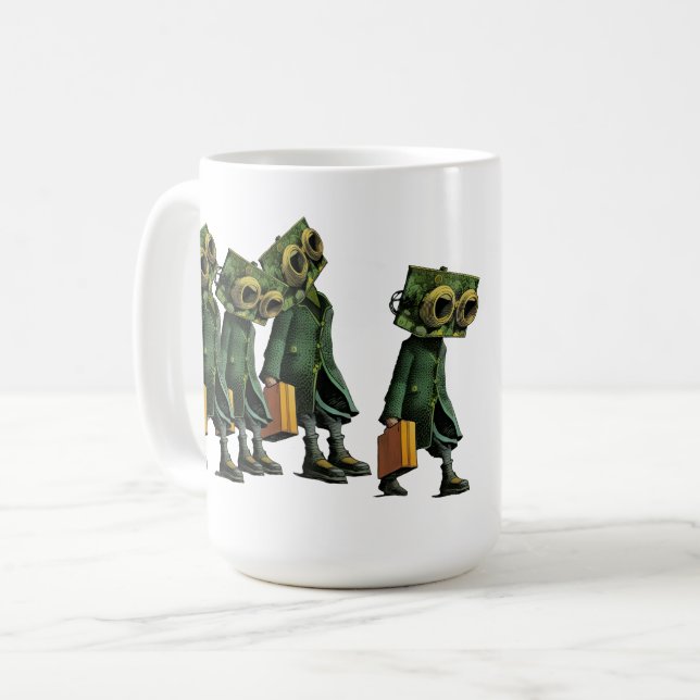 Caneca De Café O que há lá em cima? (Frente Esquerda)