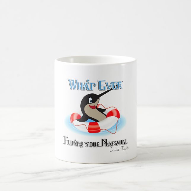 Caneca De Café O que mais fluir seu Narwhal Meme (Centro)