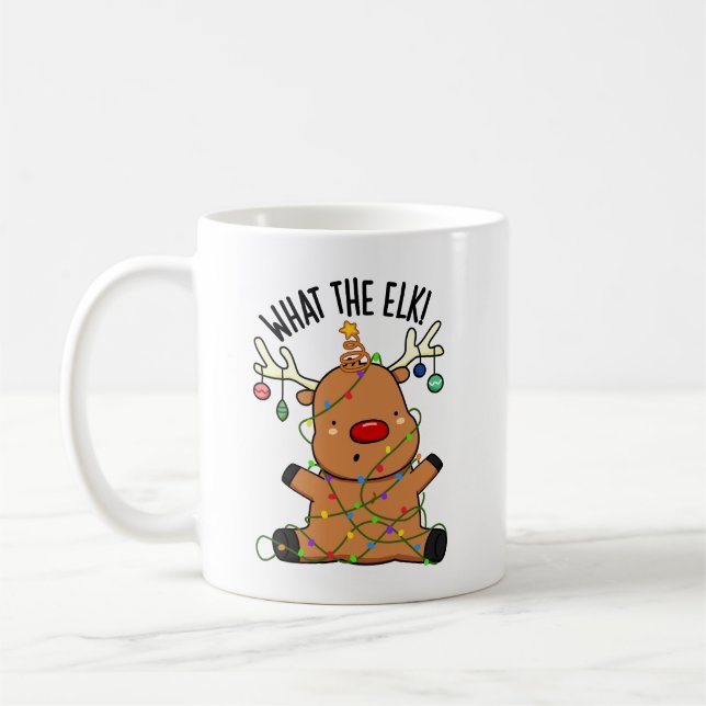 Caneca De Café O Que O Alce Piada De Animal Engraçado  (Esquerda)