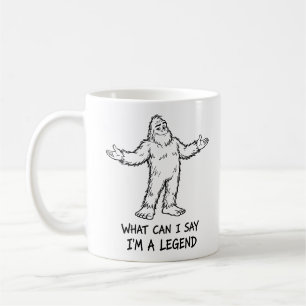 Caneca De Café O Que Posso Dizer Sou Uma Lenda Bigfoot Engraçado 