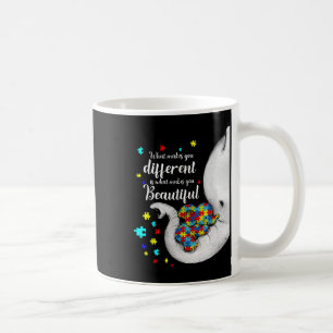 Caneca De Café O Que Te Faz Diferente Elefante Mãe Autismo Crianç