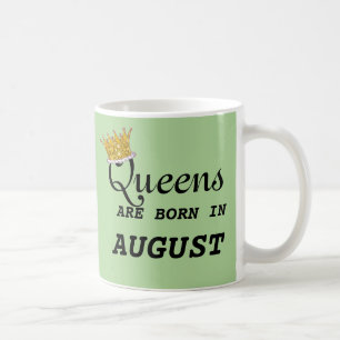 Caneca De Café O Queens é nascido PERSONALIZA em agosto edita o