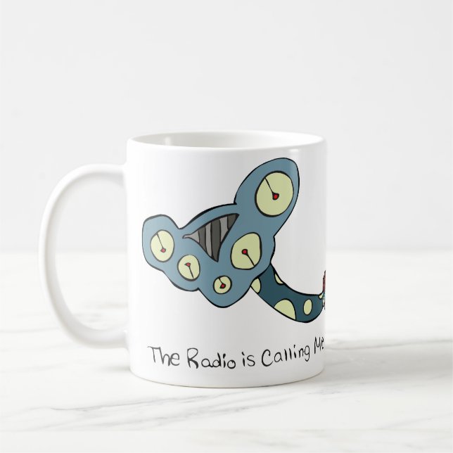 Caneca De Café O rádio está chamando-me caneca! (Esquerda)