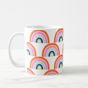 Caneca De Café O Rainbow gira um padrão de crianças perfeito. D