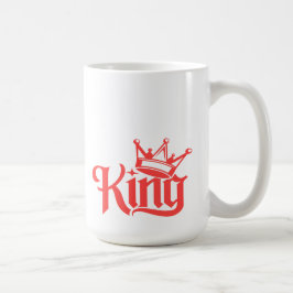 Caneca De Café O Rei do Presente Romântico de Cartas de Baralho