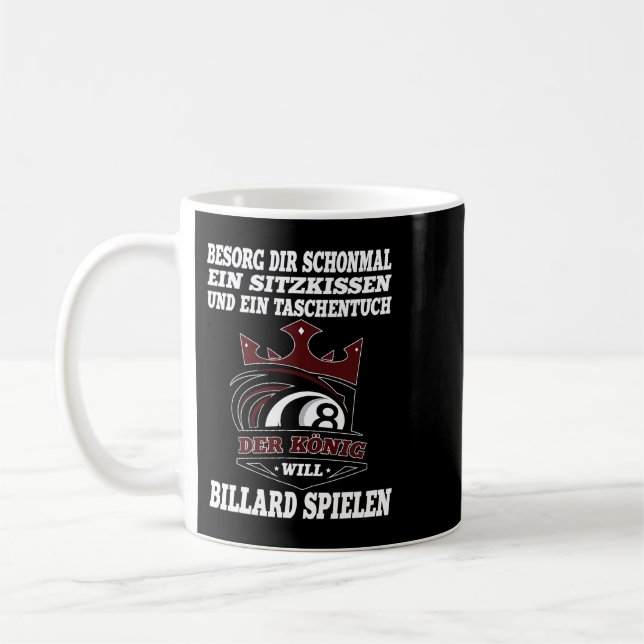 Caneca De Café O Rei Will Billiards Joga Piscina Engraçada Snooke (Esquerda)