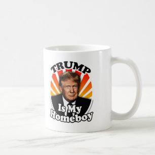 Caneca De Café O Retro Donald Trump é meu Ficar em casa para o p