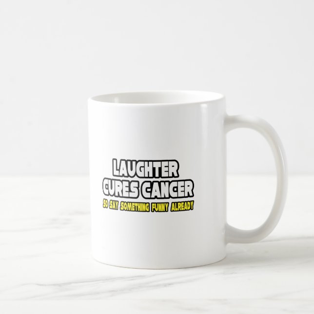 Caneca De Café O riso captura Cancer... (Direita)