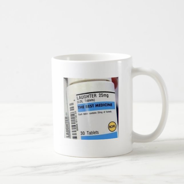 Caneca De Café O riso é a melhor medicina (Direita)