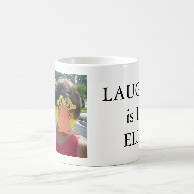 Caneca De Café O riso é o elixir da vida (Centro)