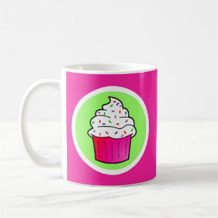 Caneca De Café O rosa bonito polvilha desenhos animados do