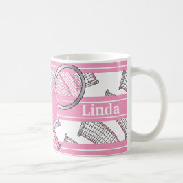 Caneca De Café O rosa personaliza o tênis