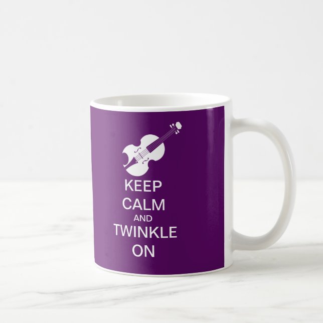 Caneca De Café O roxo mantem a cintilação calma no violino (Direita)