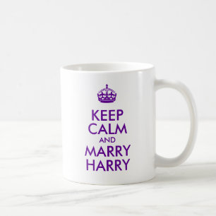 Caneca De Café O roxo mantem-se calmo e casado Harry
