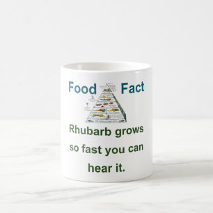 Caneca De Café O Ruibarbo Cresce Tão Rápido - Fato Da Comida