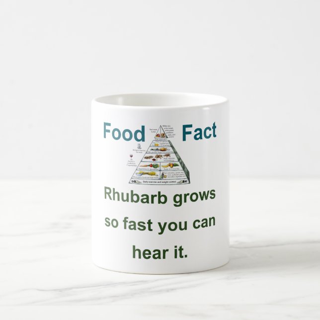 Caneca De Café O Ruibarbo Cresce Tão Rápido - Fato Da Comida (Centro)