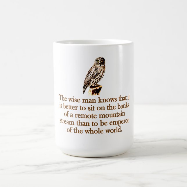 Caneca De Café O Sábio Sabe (Centro)